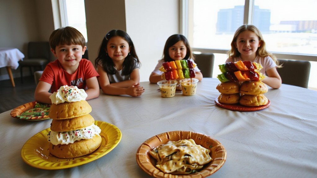 family style buffet with stations