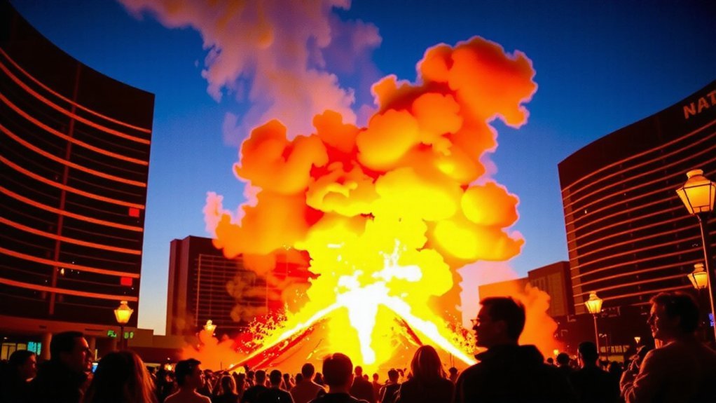 timed fire water music